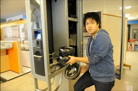 helmet vending machine